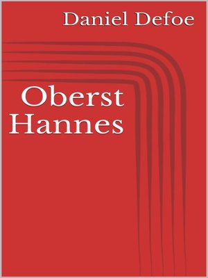 cover image of Oberst Hannes